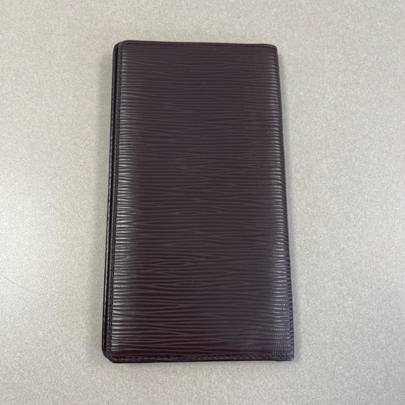 Louis Vuitton Brown Epi Leather Porte Cartes Credit Wallet -Preloved - Like New! - Picture 2 of 15